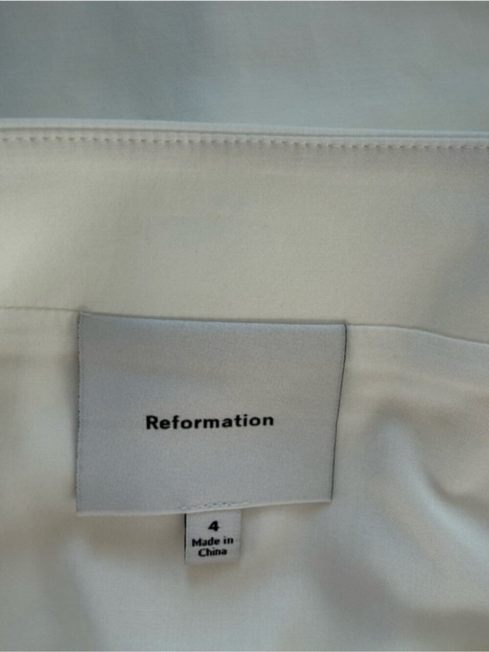 NEW Reformation Jordan Two Piece Short Sleeve Skirt Set Cotton White | US 4 UK 8 - Picture 15 of 16